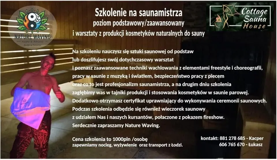 Zdjęcie wydarzenia Szkolenie saunamistrzów