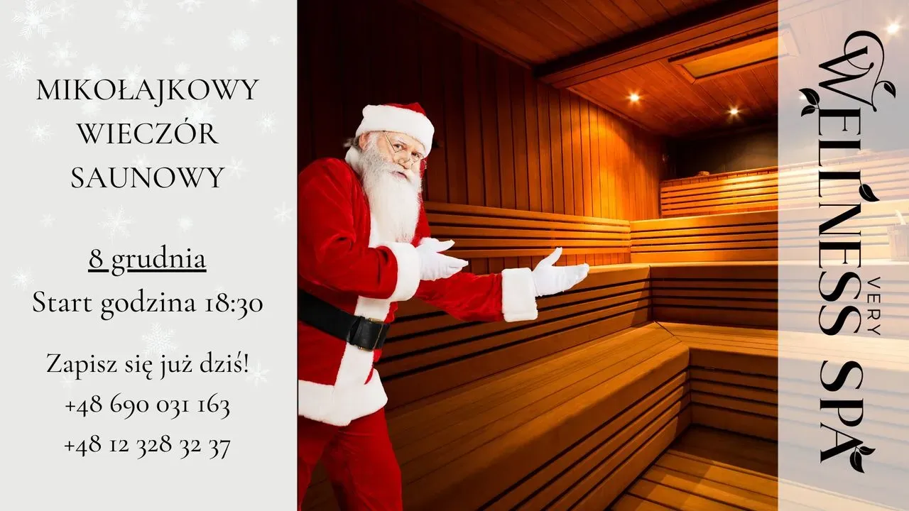 Zdjęcie wydarzenia Mikołajkowy wieczór saunowy