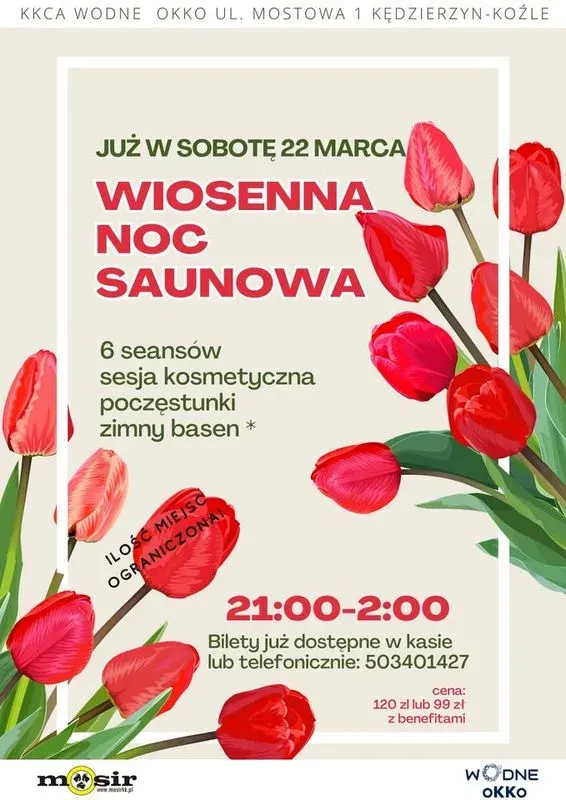 Zdjęcie wydarzenia Wiosenna Noc Saunowa