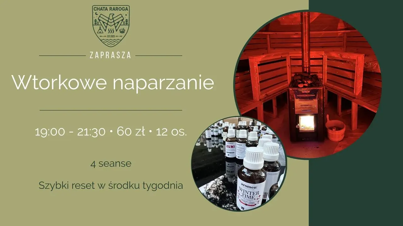 Zdjęcie wydarzenia Seanse saunowe - wtorkowe naparzanie