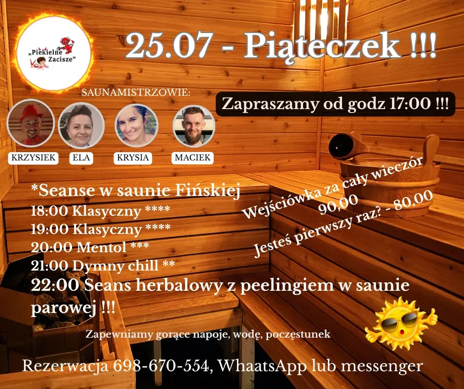 Zdjęcie wydarzenia Wieczór saunowy
