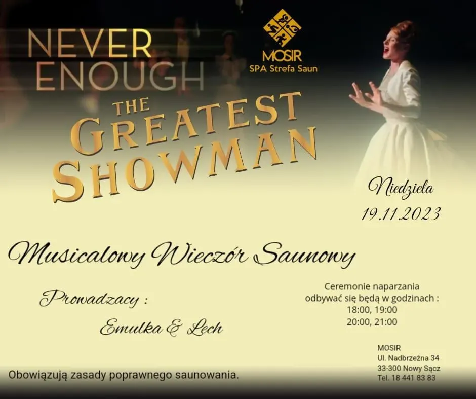 Zdjęcie wydarzenia Musicalowy Wieczór Saunowy