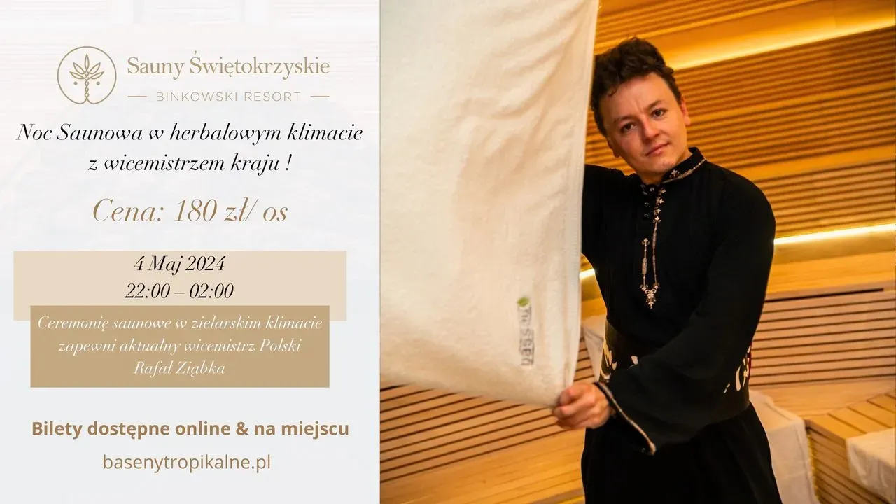 Zdjęcie wydarzenia Noc Saunowa w stylu herbal