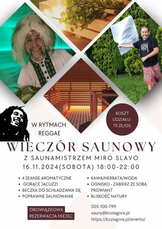 Zdjęcie wydarzenia Herbalowy Wieczór Saunowy z Justyną Kazberuk