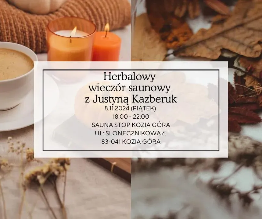 Zdjęcie wydarzenia Herbalowy wieczór z mistrzynią i vice-mistrzynią Sauna Herbal Cup