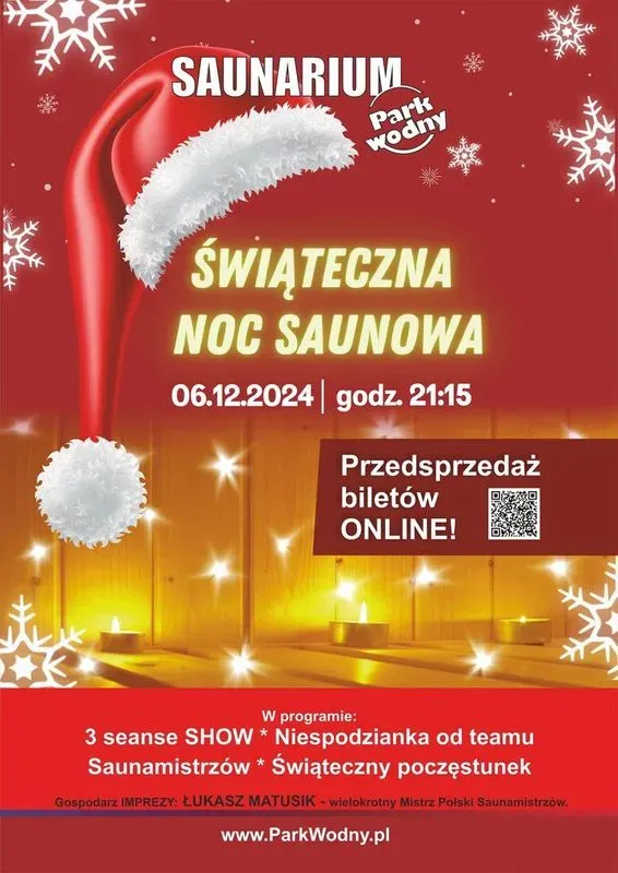 Zdjęcie wydarzenia Świąteczna Noc Saunowa