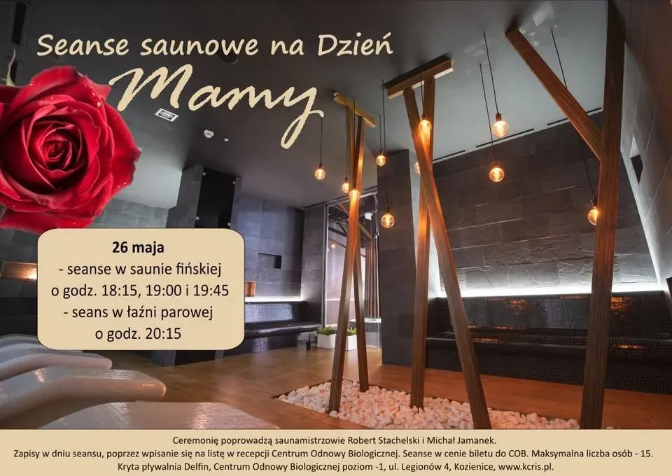 Zdjęcie wydarzenia Seanse saunowe na Dzień Mamy 