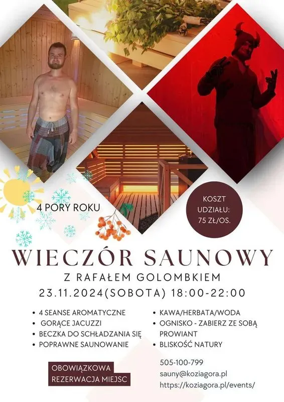 Zdjęcie wydarzenia Wieczór saunowy z Rafałem Golombkiem