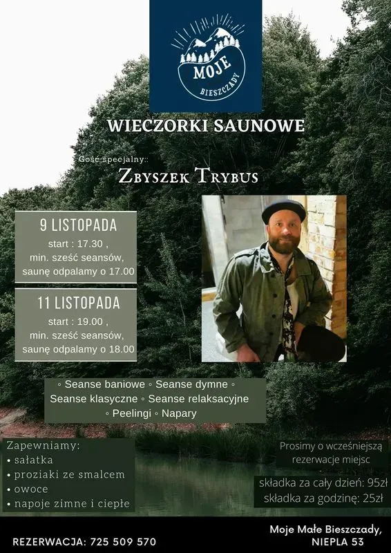 Zdjęcie wydarzenia Wieczorek saunowy ze Zbigniewem Trybusem