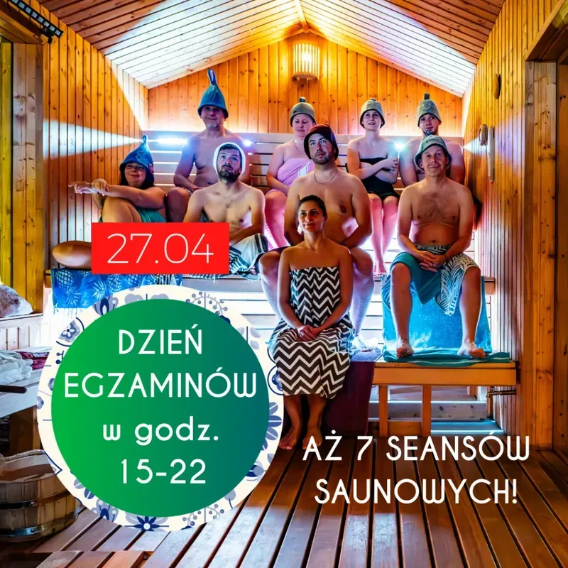 Zdjęcie wydarzenia Dzień egzaminów saunamistrzowskich - aż 7 seansów saunowych