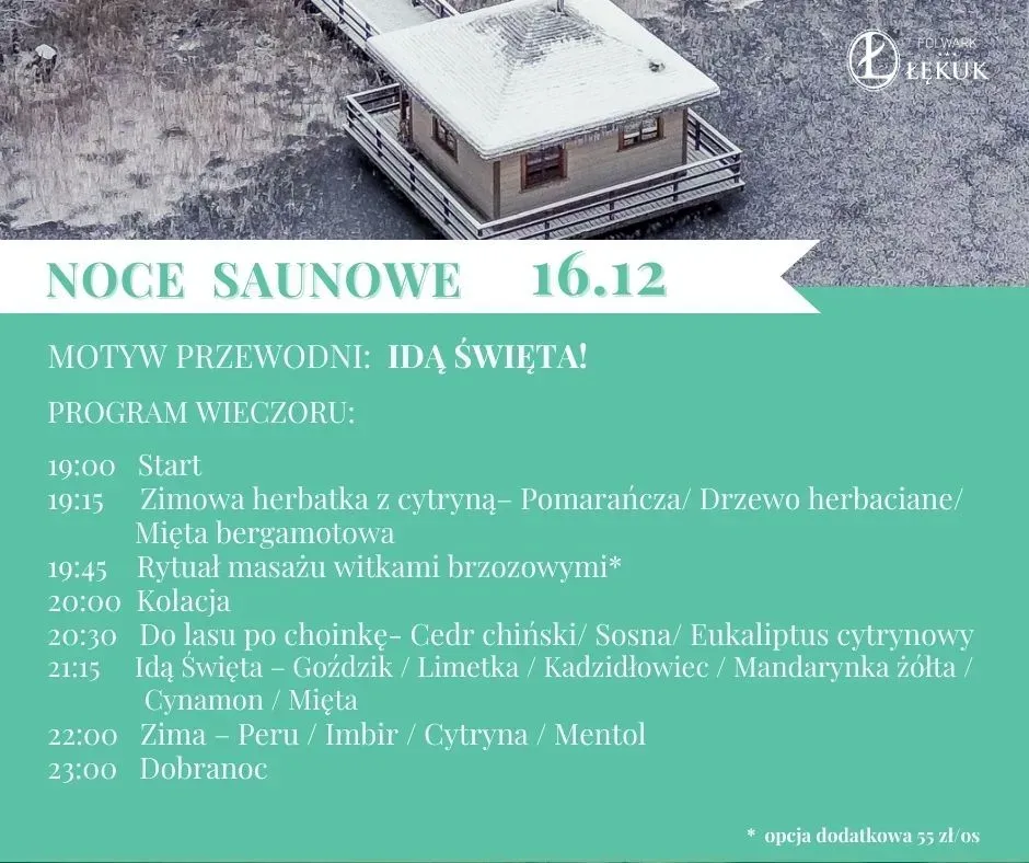 Zdjęcie wydarzenia Noc saunowa - idą święta