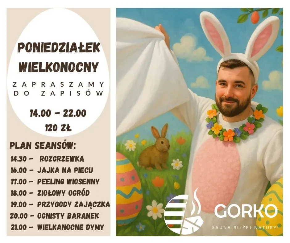 Zdjęcie wydarzenia Poniedziałek wielkanocny w GORKO SPA