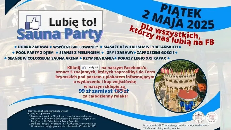 Zdjęcie wydarzenia LubięTo Sauna Party