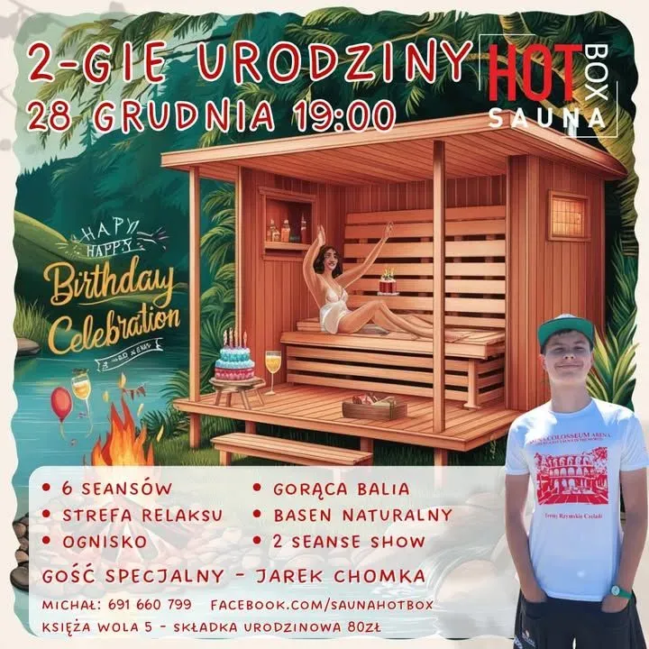 Zdjęcie wydarzenia Urodziny HotBox Sauna