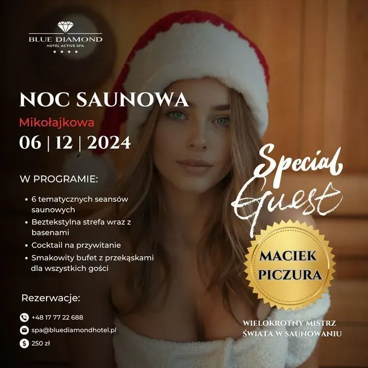 Zdjęcie wydarzenia Mikołajkowa noc saunowa