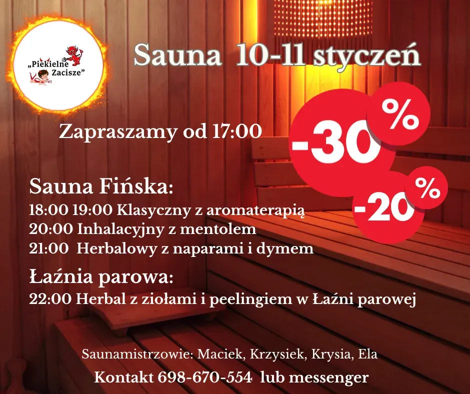 Zdjęcie wydarzenia Weekend w saunie
