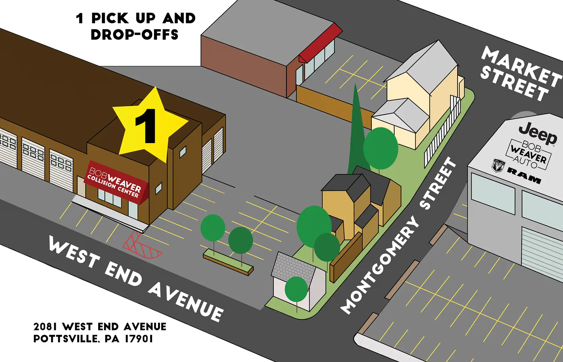 Bob Weaver Collision Center - 2081 West End Avenue, Pottsville PA