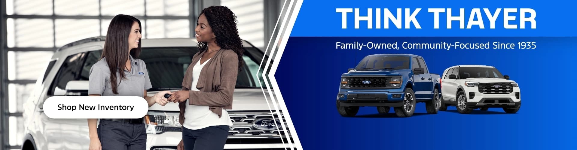 Think Thayer — shop new Ford inventory