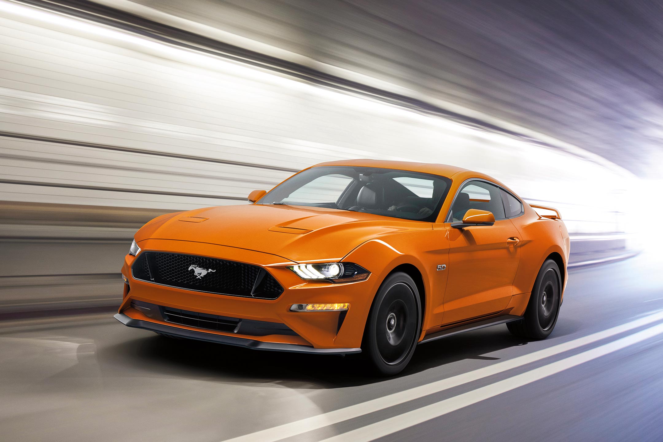 2022 Ford Mustang on the road