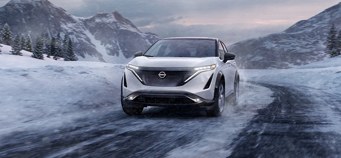 2025 Nissan Ariya In Snow