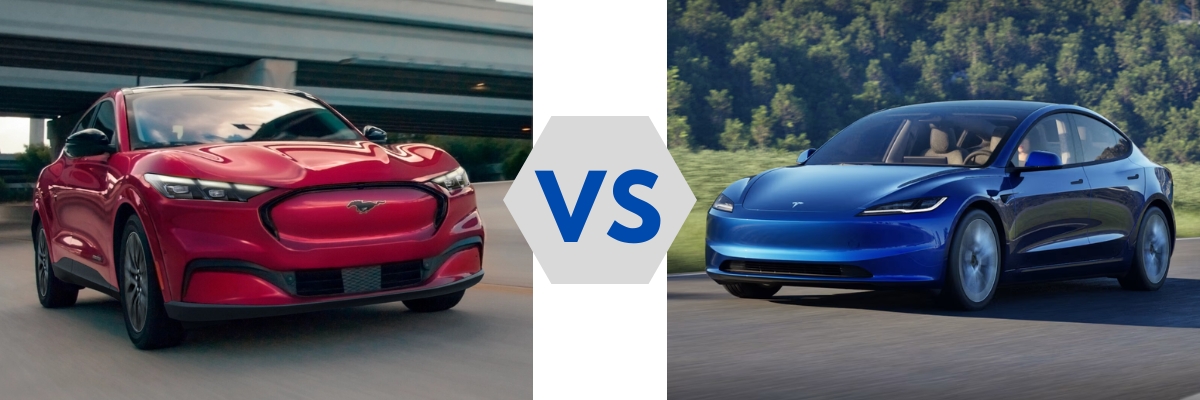 2025 Ford Mustang Mach-e vs 2025 Tesla Model 3
