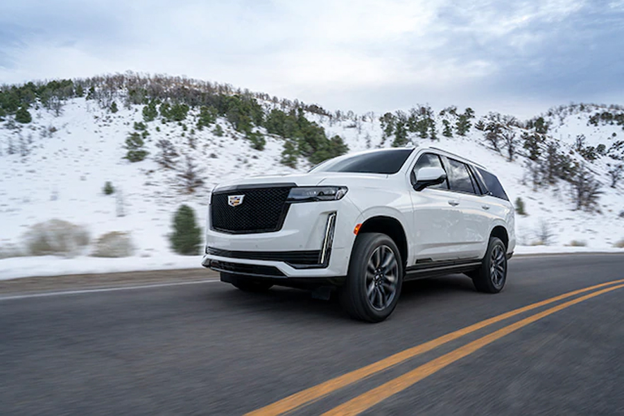 2021 Cadillac Escalade on the Road