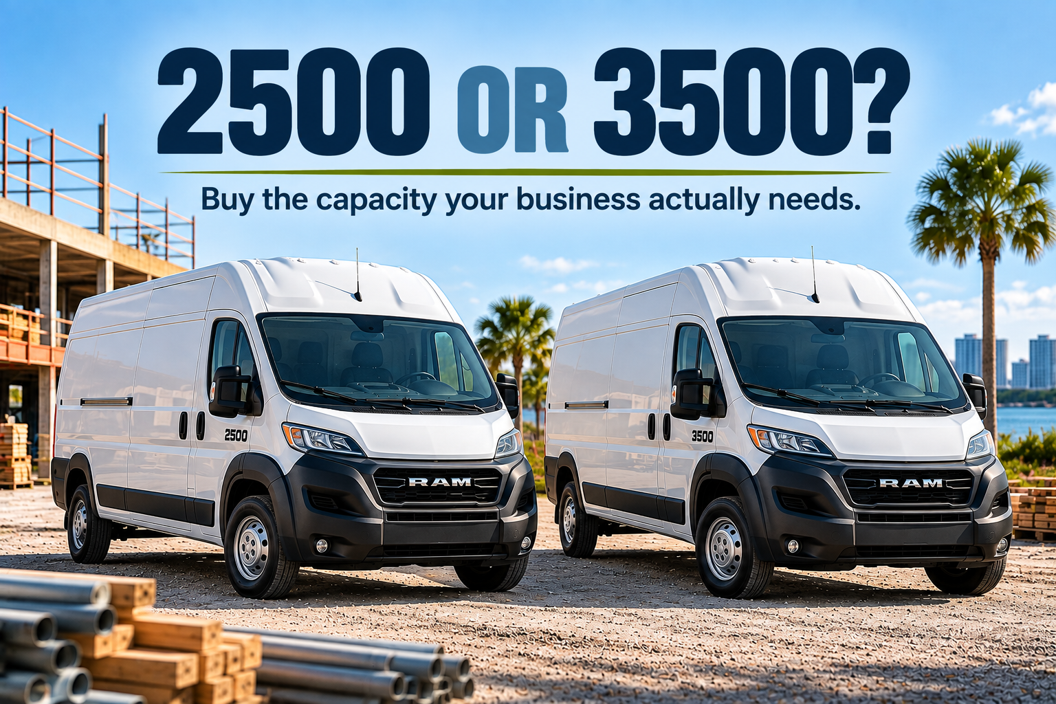 Ram ProMaster 2500 vs. 3500 High Roof: Which One Does Your Business Need?