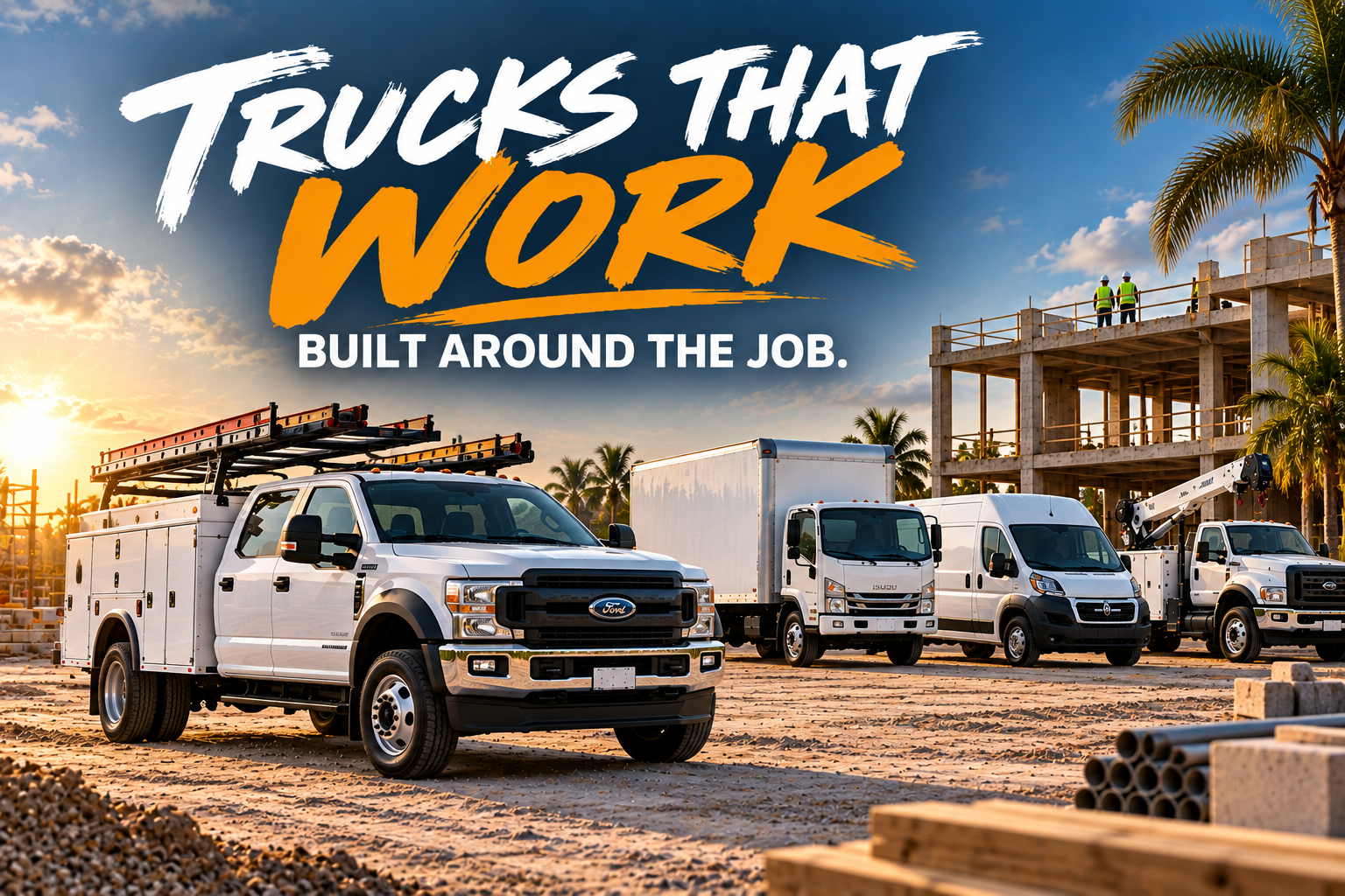 Best Work Trucks for Contractors: Match the Truck to the Job