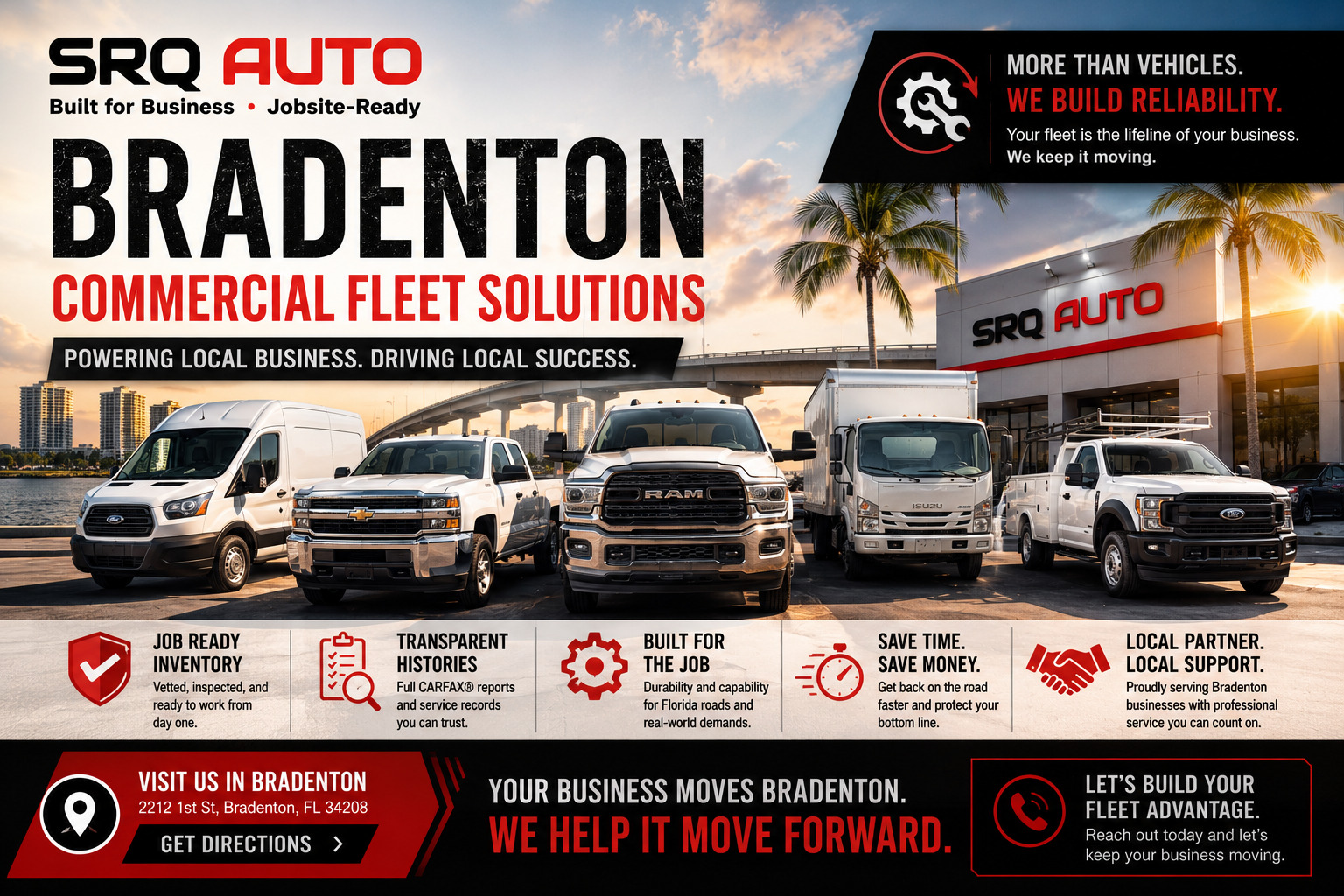The Backbone of Bradenton Business: Why SRQ Auto is the Premiere Commercial Destination