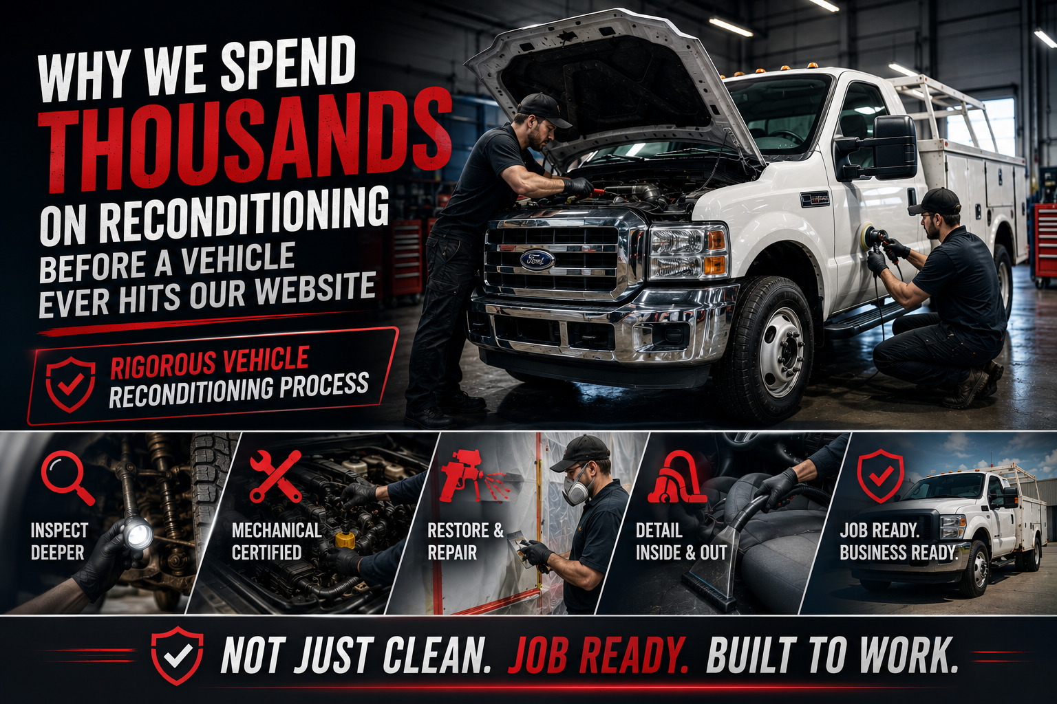 Why We Spend Thousands on Reconditioning Before a Vehicle Ever Hits Our Website