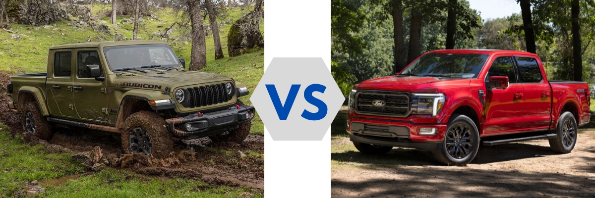 2025 Jeep Gladiator vs 2025 Ford F-150