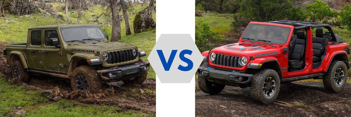 2025 Jeep Gladiator vs 2025 Jeep Wrangler