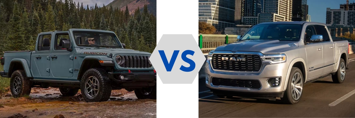 2025 Jeep Gladiator vs 2025 Ram 1500
