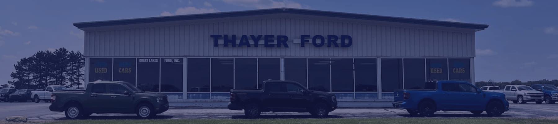 Thayer Ford dealership exterior showroom front