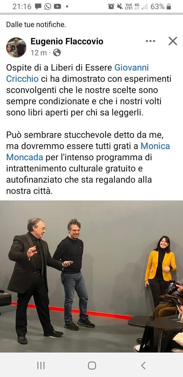 Giovanni Cricchio Il Mentalista Siciliano