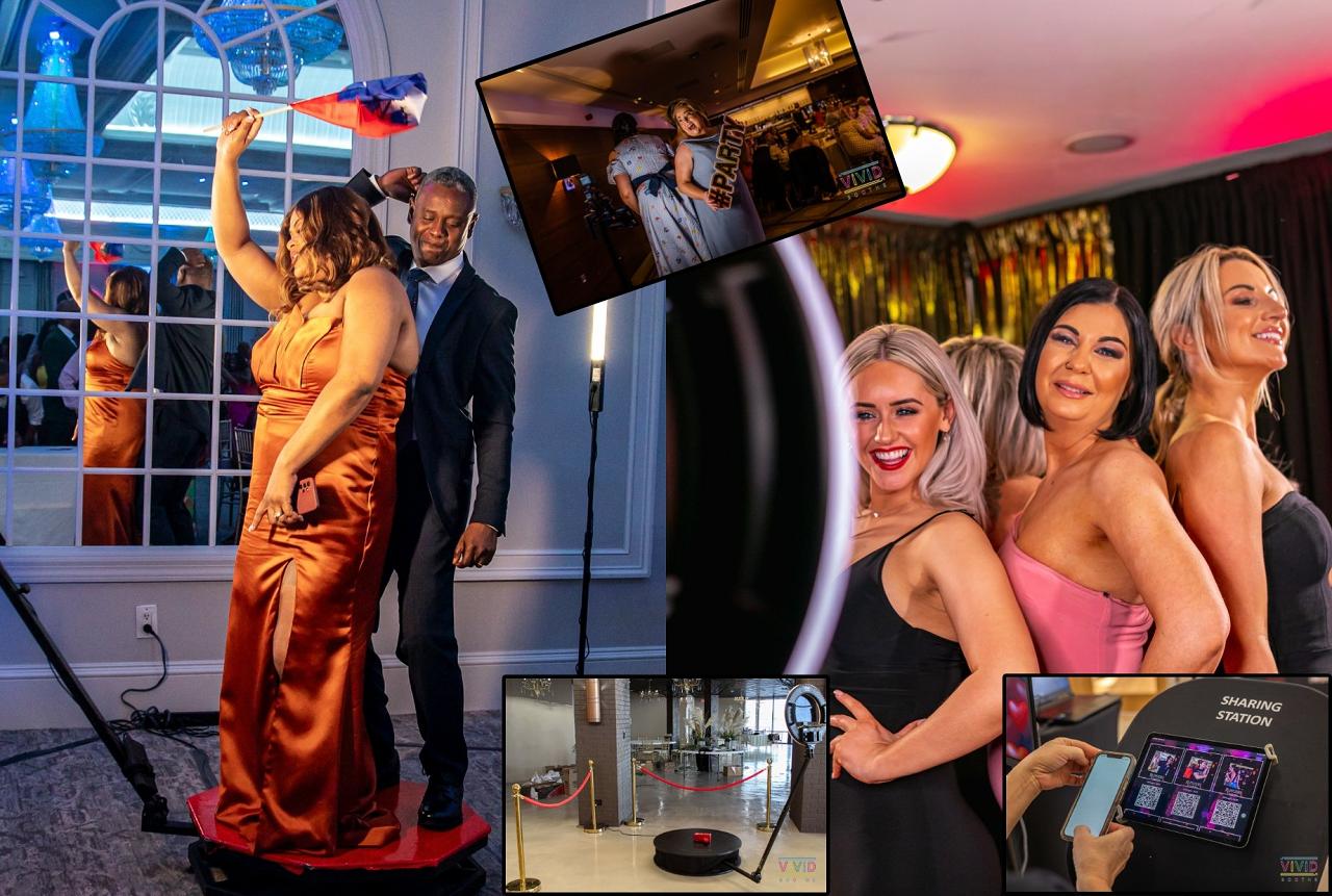 Party Guest Book Spinner 360 & Caricature