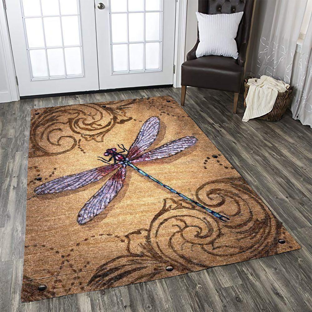 Dragonfly Rug Decorative Floor Mat Carpet Rug 
