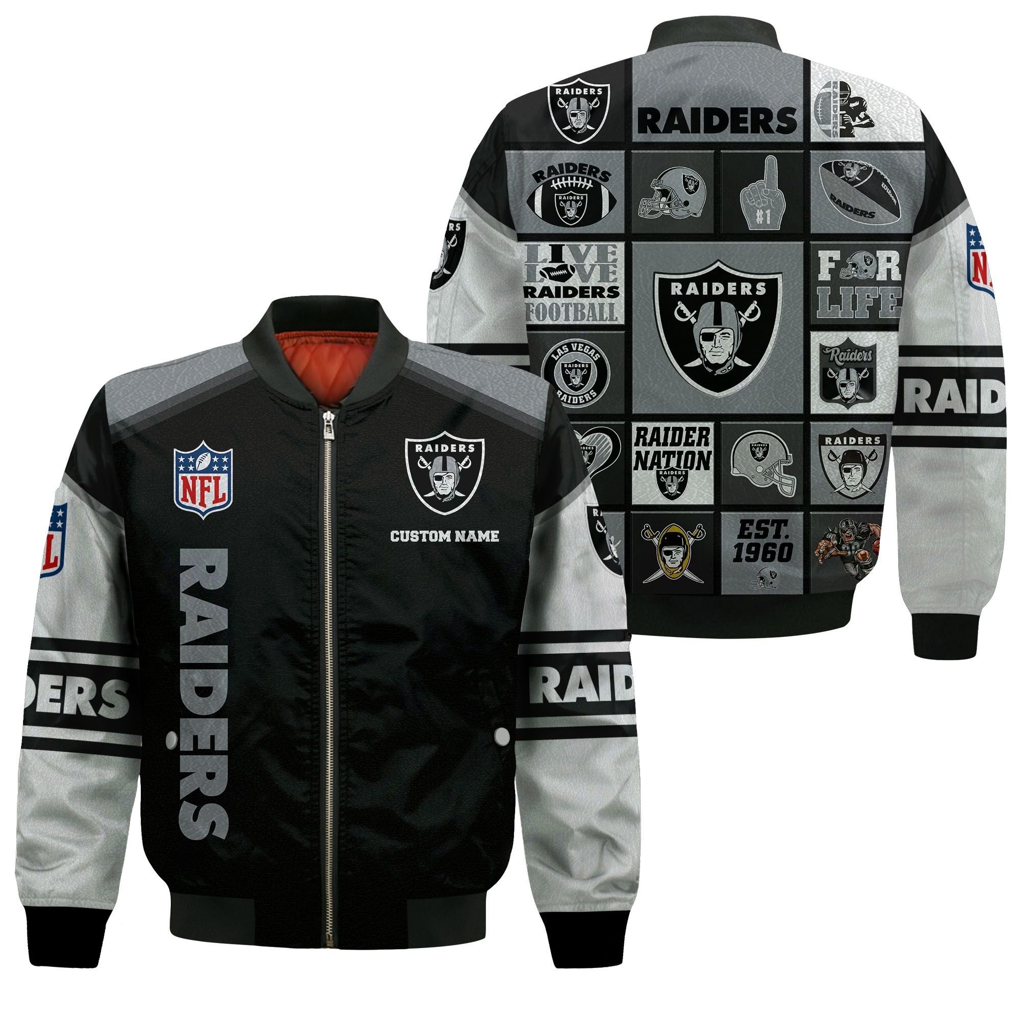 raiders bomber jacket womens
