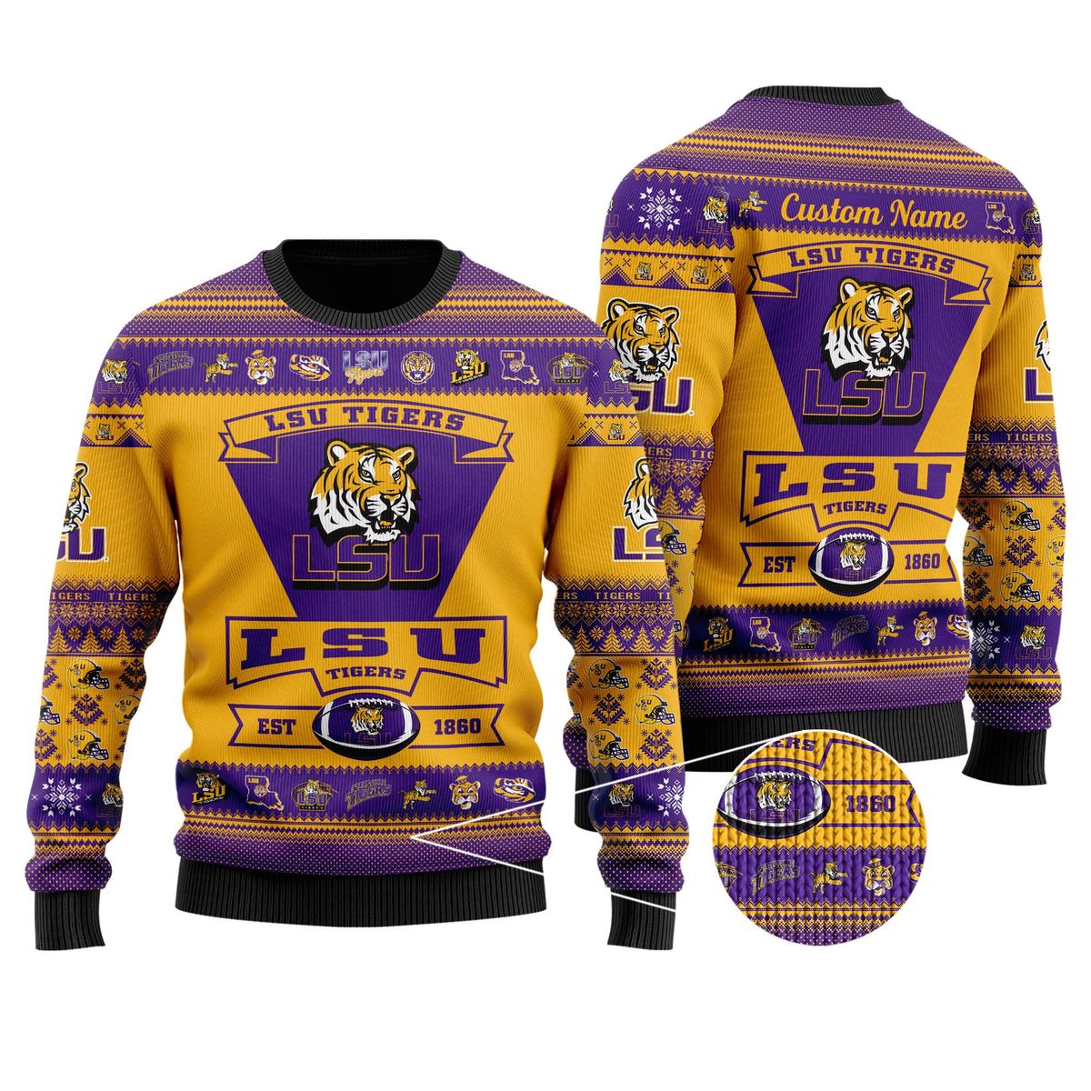lsu ugly christmas sweater