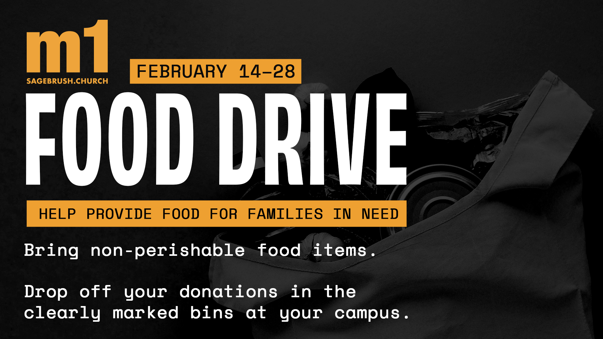 M1 Food Drive (Feb 14-28)