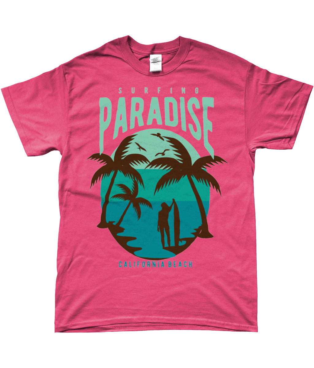 Surfing Paradise California Beach – Gildan Softstyle® Ringspun T-shirt