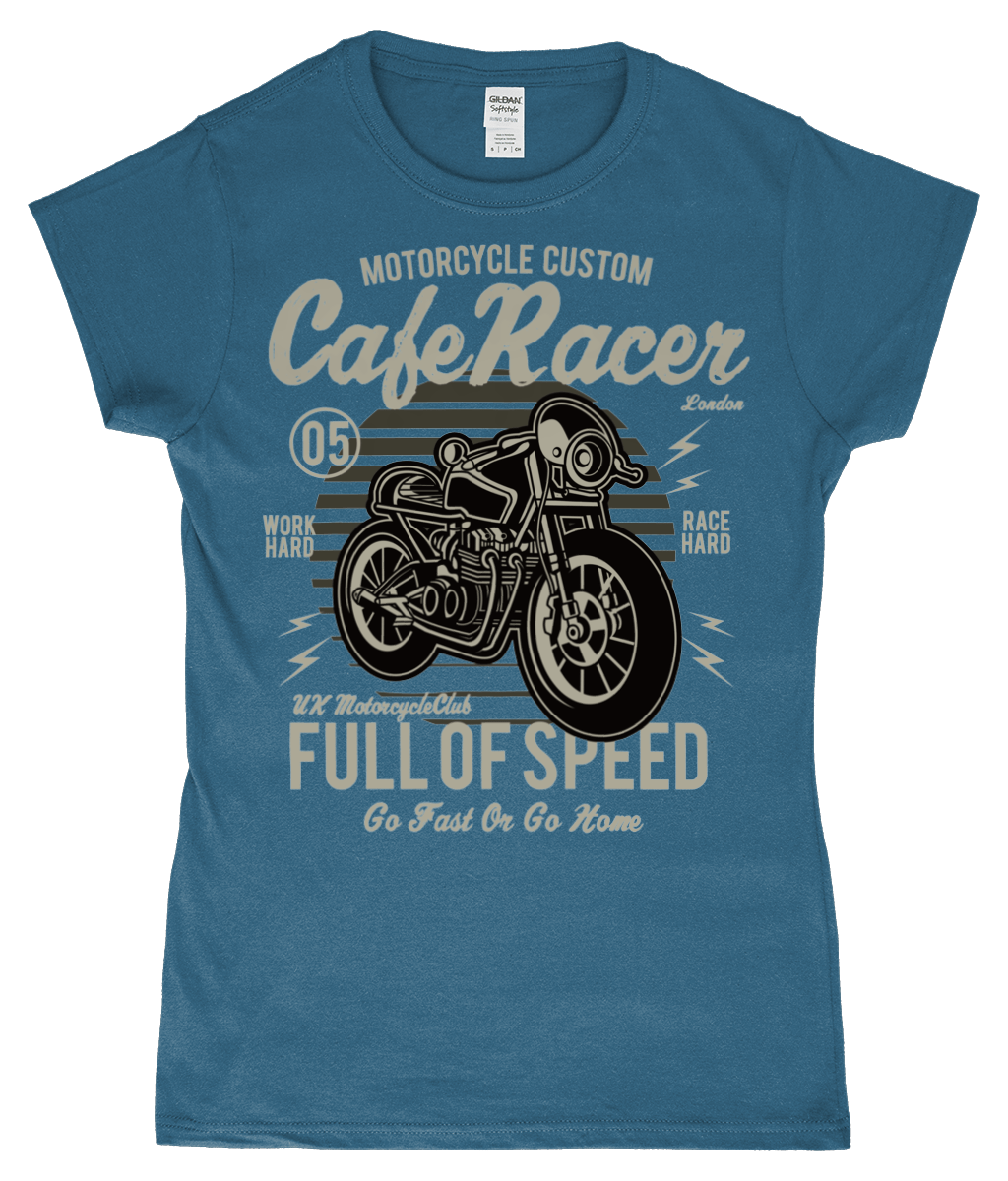 Cafe Racer V1 – Gildan Softstyle® Ladies Fitted Ringspun T-shirt