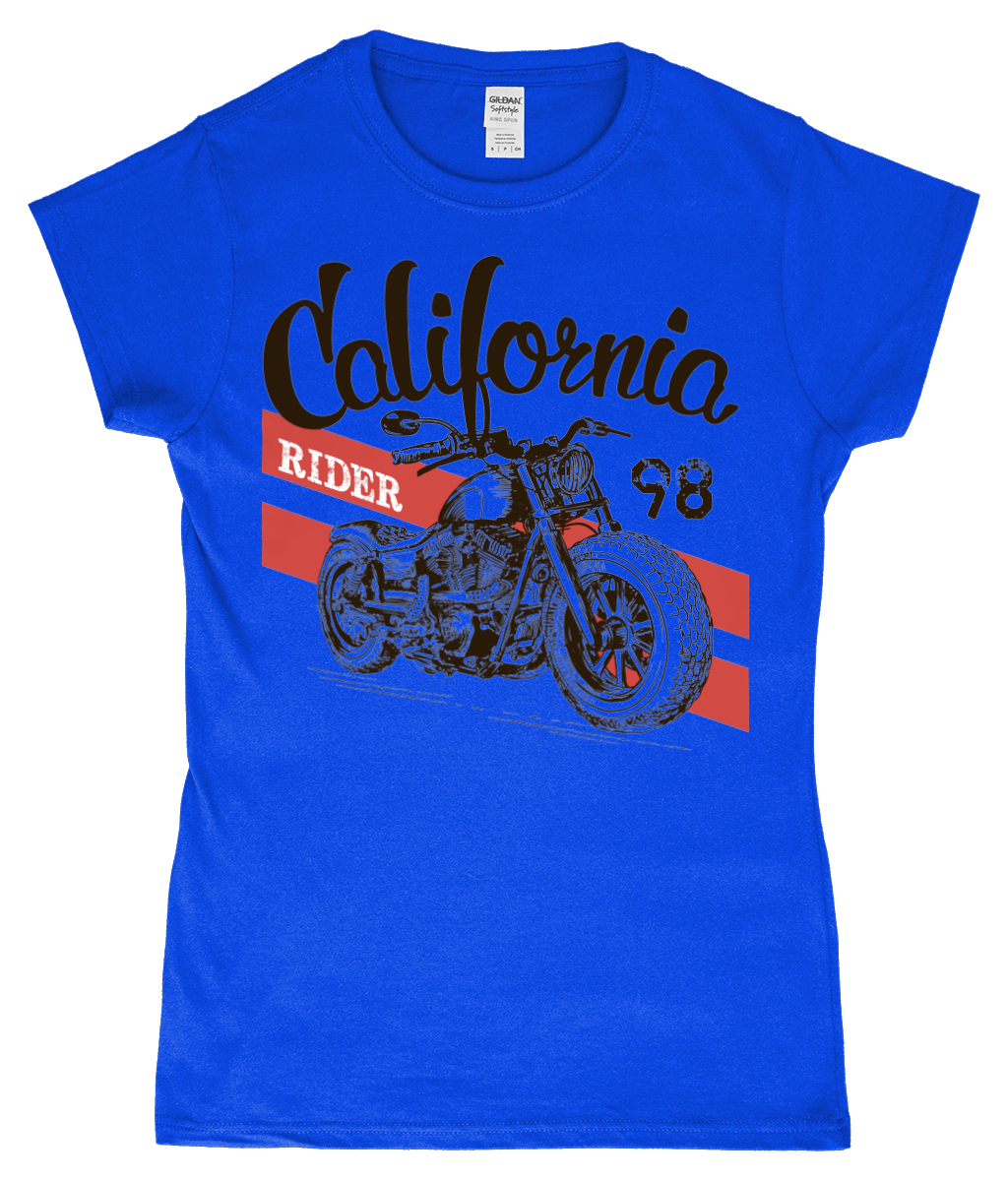 California Rider – Gildan Softstyle® Ladies Fitted Ringspun T-shirt