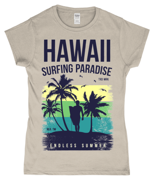 Hawaii Endless Summer – Gildan Softstyle® Ladies Fitted Ringspun T-shirt