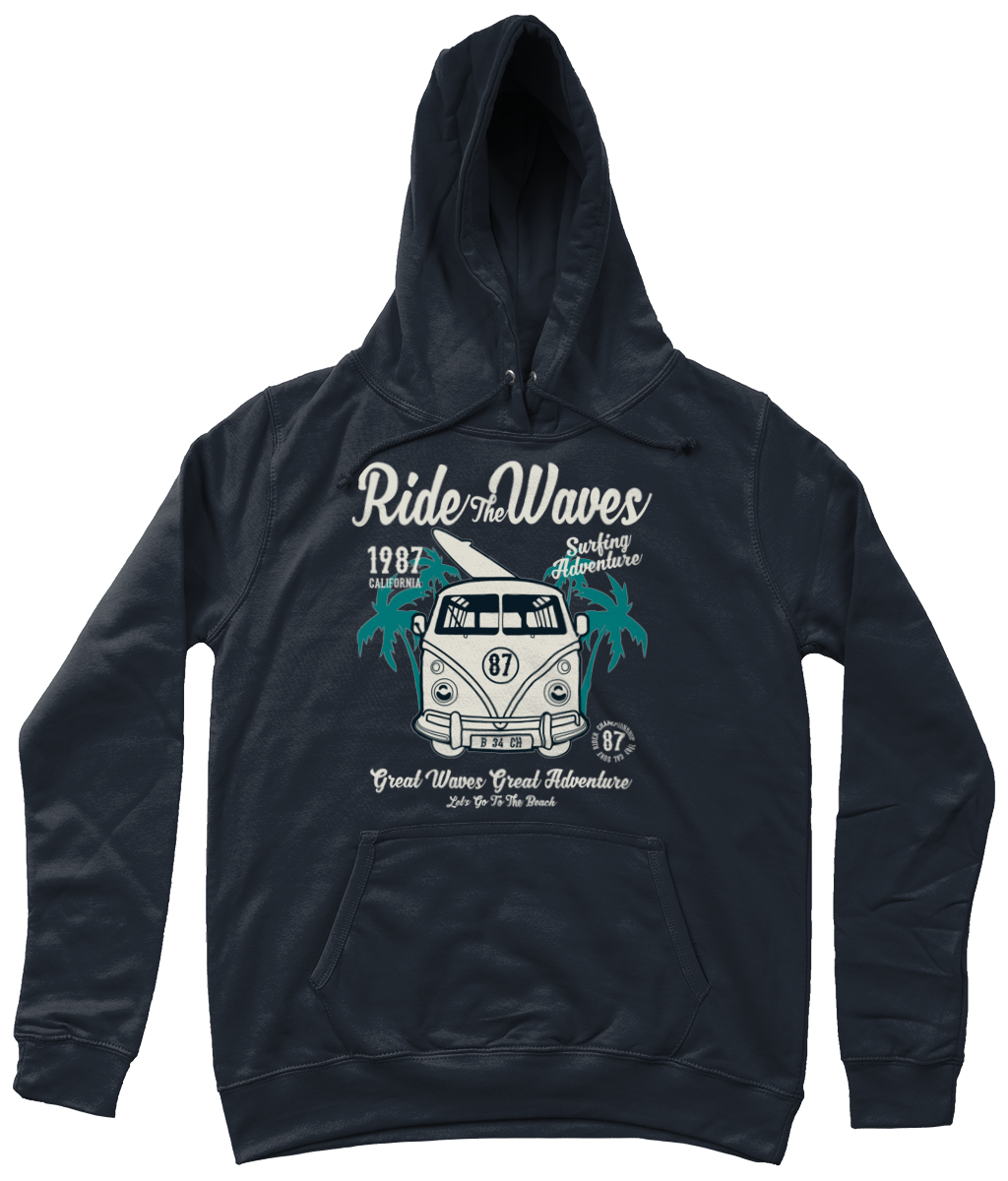 Ride The Waves – Awdis Girlie College Hoodie