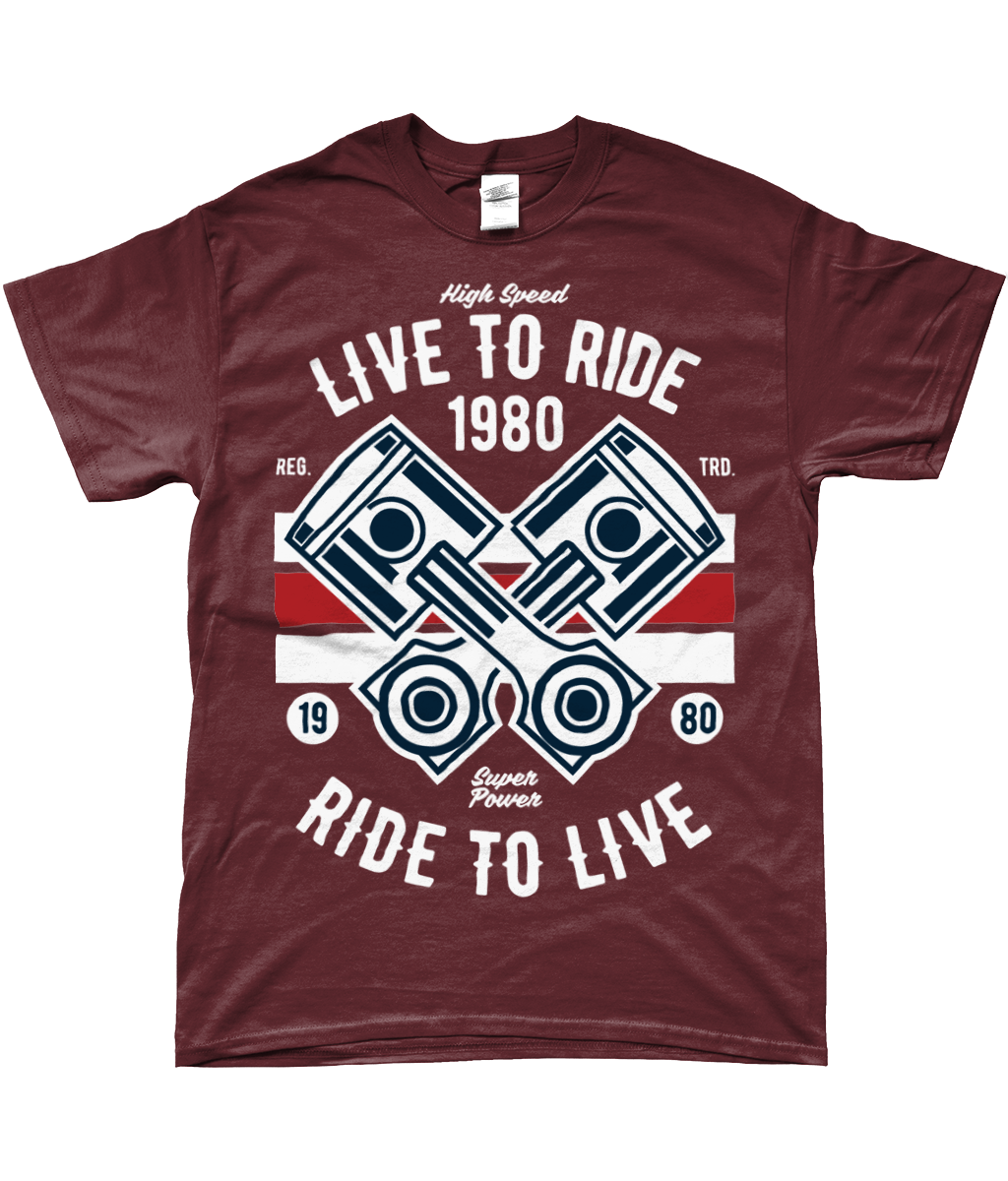 Live To Ride 1980 – Gildan Softstyle® Ringspun T-shirt