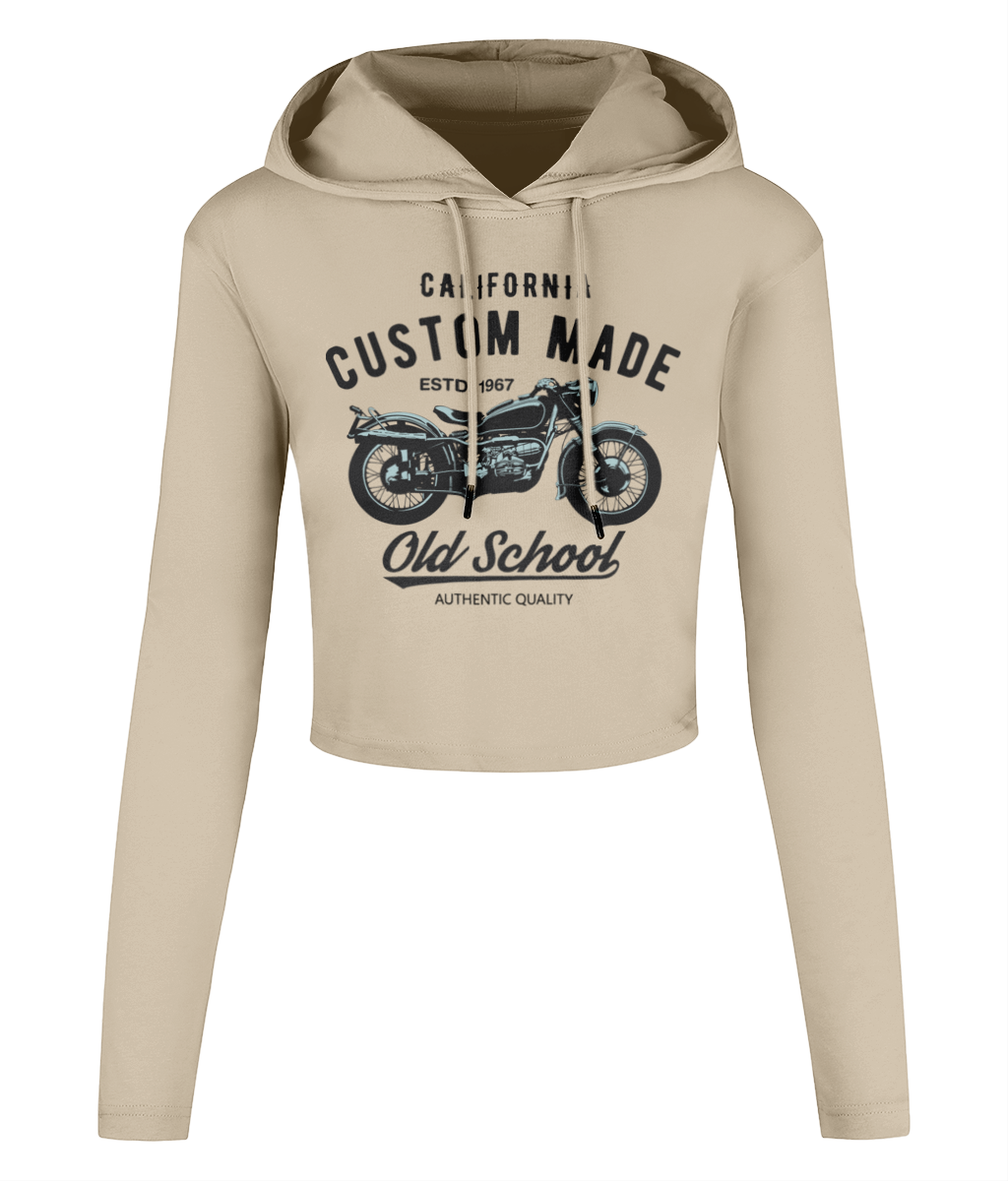 Custom Made – Women’s Cropped Hooded T-shirt
