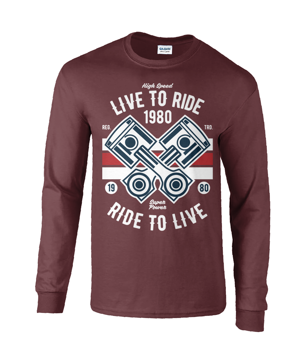 Live To Ride 1980 – Ultra Cotton Long Sleeve T-shirt