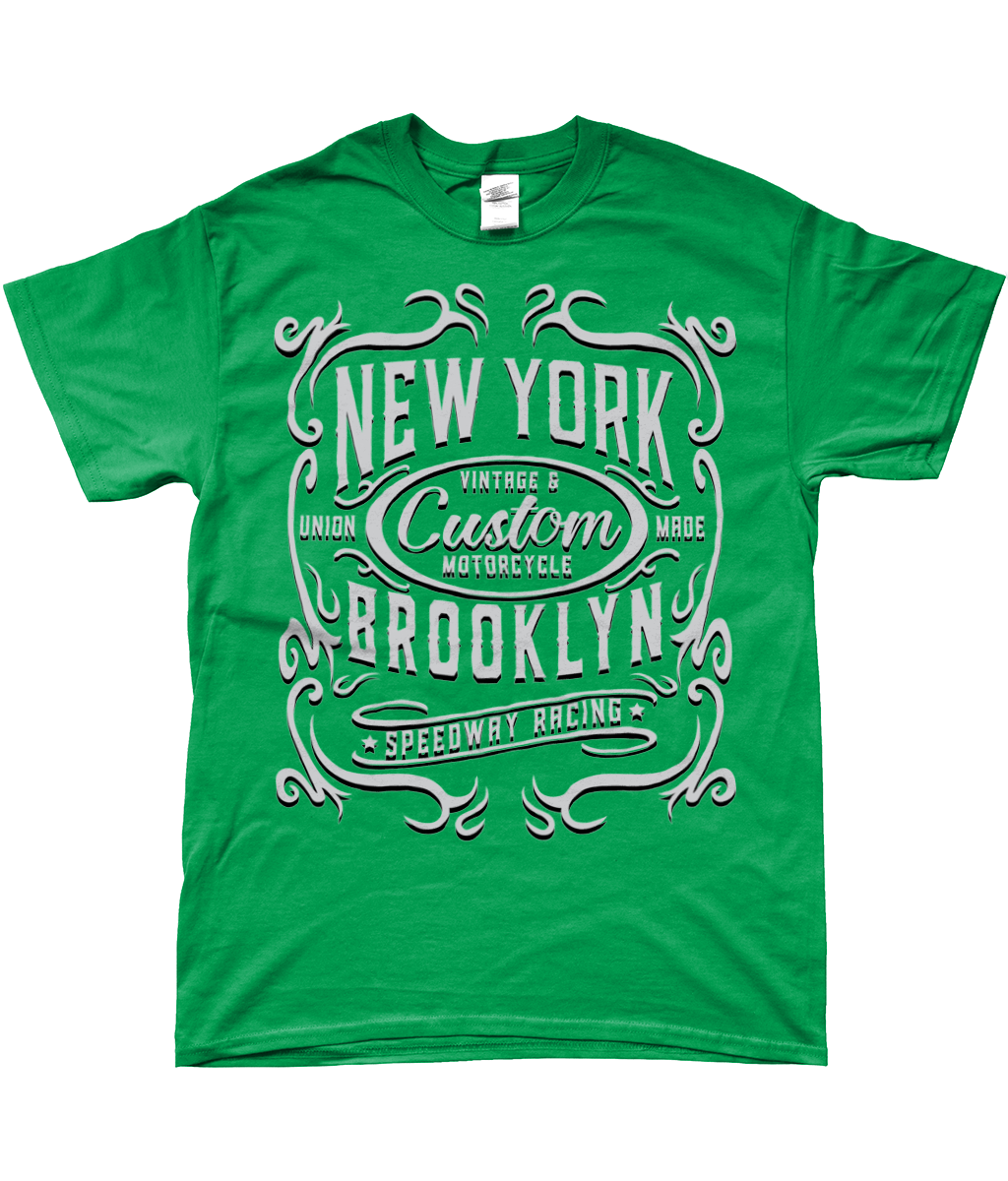 New York Motorcycle – Softstyle Ringspun T-shirt