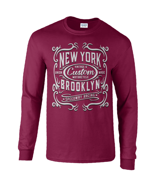 New York Motorcycle – Ultra Cotton Long Sleeve T-shirt